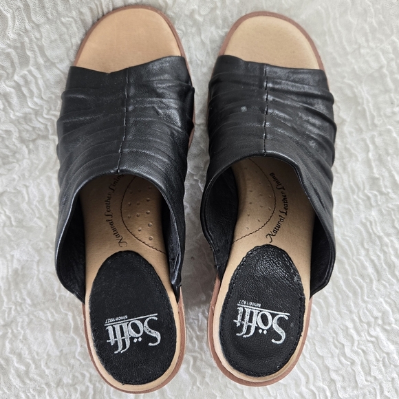 Sofft Black Leather Mules - Picture 8 of 10